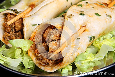 Indian Chicken Tikka Kebab Wraps