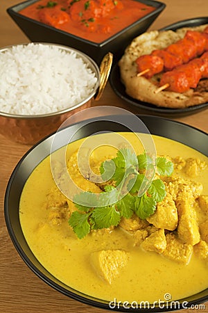 Indian Cuisine Food Meal Curry Chicken Tikka