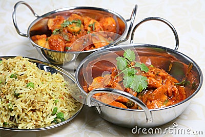 Indian Curry Dinner Meal