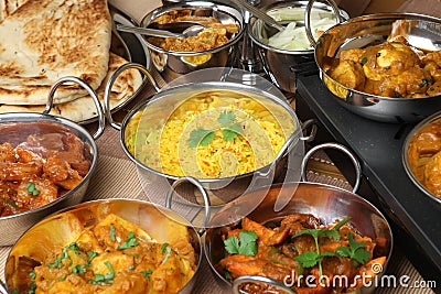 Indian Food, Curry Banquet Selection