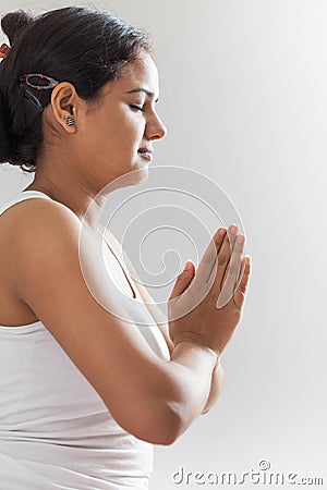 Indian girl in meditation 2
