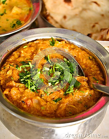 Indian Meal with Chicken korma