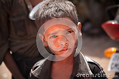 Indian poor children (beggar)