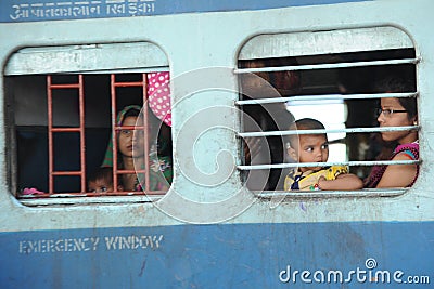 Indian railways, ladies carriage.