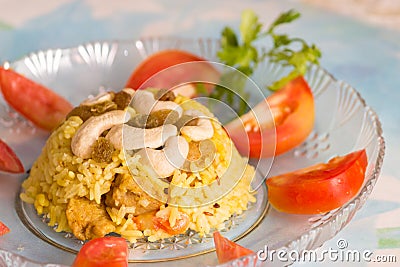 Indian rice dish, vegetarian