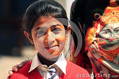 Indian school girl