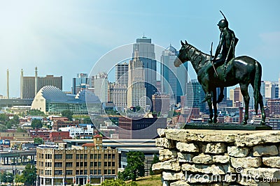 Indian Scout Statue Kansas City Landmark