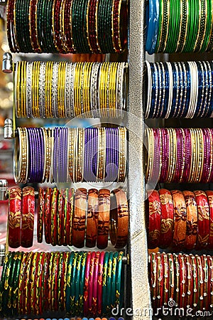 Indian shop selling bangles