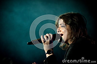 Indian Singer performing on stage