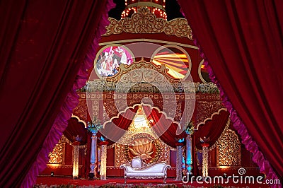 Indian wedding stage mandap