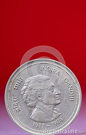 Indira Gandhi coin