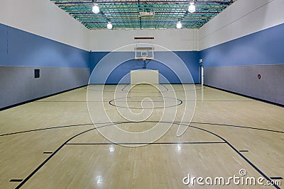 Indoor basketball court