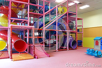 Indoor children playground in room