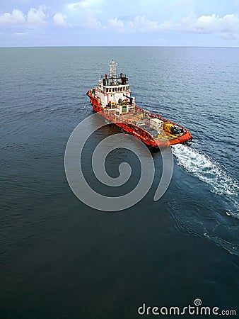 Industrial Crew and Supply Boat for Oil and Gas Offshore Platform