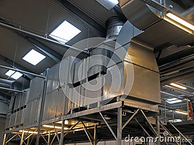 Industrial factory plant HVAC ventilation