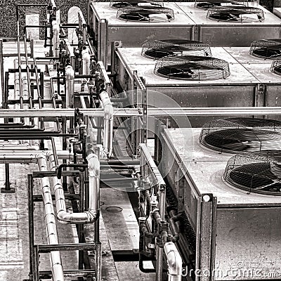 Industrial HVAC Air Conditioner Compressor Fans