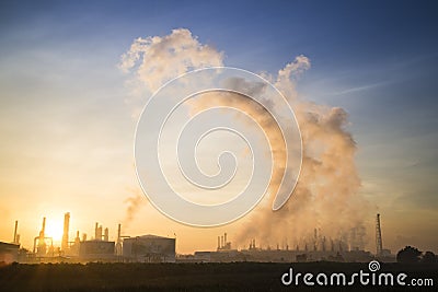 Industrial plant in morning