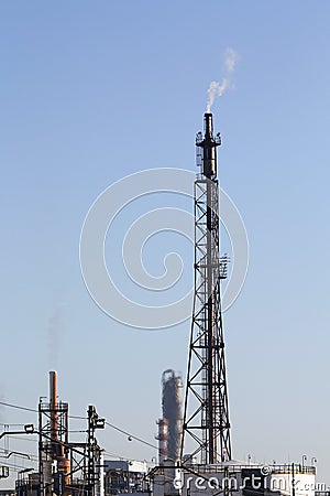 Industrial smoke from chimney