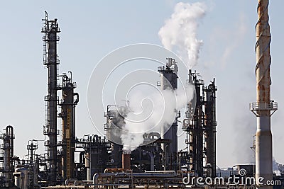 Industrial smoke from chimney