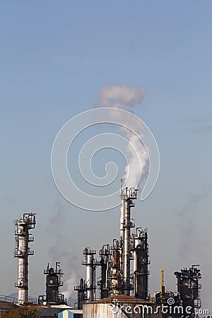 Industrial smoke from chimney