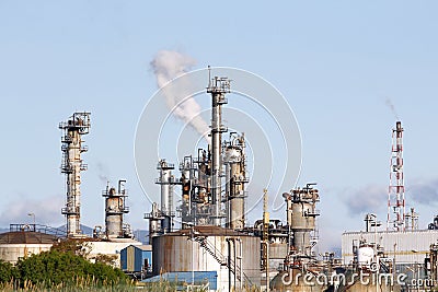 Industrial smoke from chimney