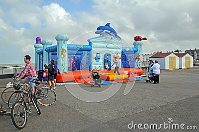 Inflatable bouncy castle funfair