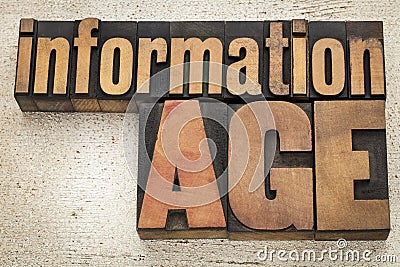 Information age in wood type