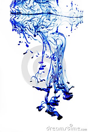 Ink In Water Blue And White Royalty Free Stock Image - Image: 22956626