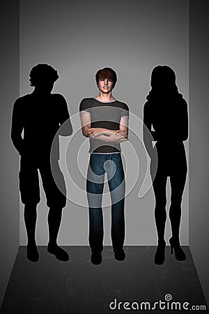 Insecurity Teen Man Social Phobia Inside Lift