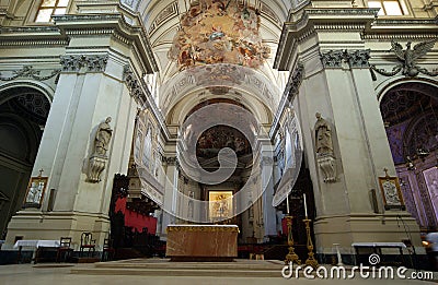 Inside the cathedral of Palermo, Sicily, southern Italy