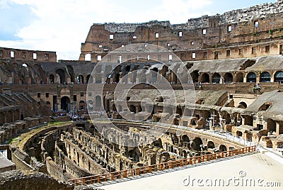Inside of the colosseum - Rome