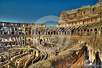 Inside the colosseum, Rome