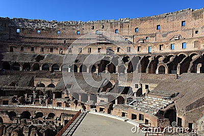 Inside in Colosseum, Rome, Italy