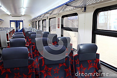 Inside of train