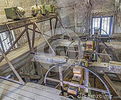 Inside the historic clock tower of Jacob s church in Weimar