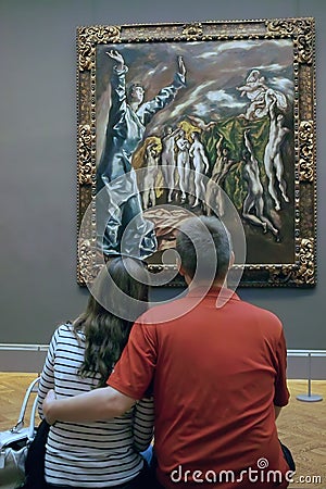 Inside the MET Art Gallery, New York City USA