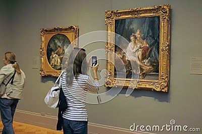 Inside the MET Art Gallery, New York City USA