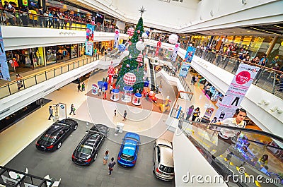 Inside of Thailand shopping mall