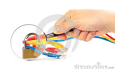 Inspection of secured network cables