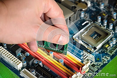 Installing RAM computer memory