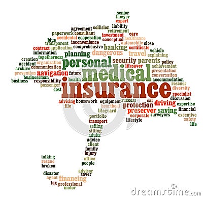 Insurance info-text graphics