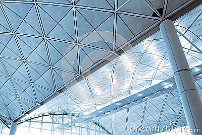 Interior architecture structure of airport