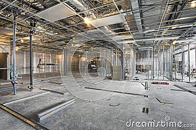 Interior construction site