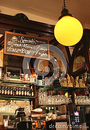 Interior of Irish pub, Temple Bar District,Dublin