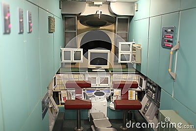 Interior of mir space station