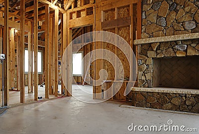 Interior of New Home Construction