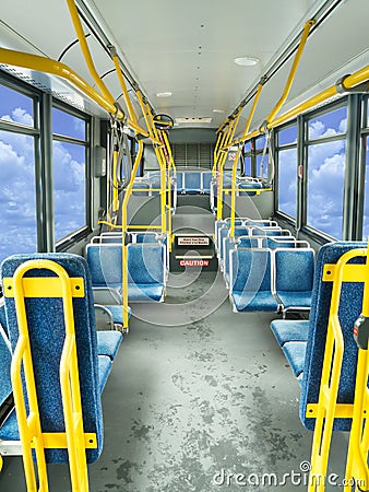 Interior of a public bus