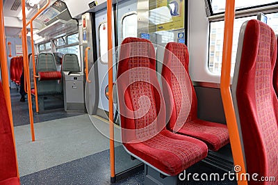 Interior of a train carriage