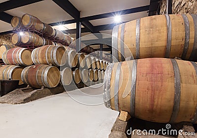 Interior of winery