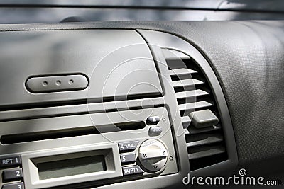 Interiors of a small car, detail